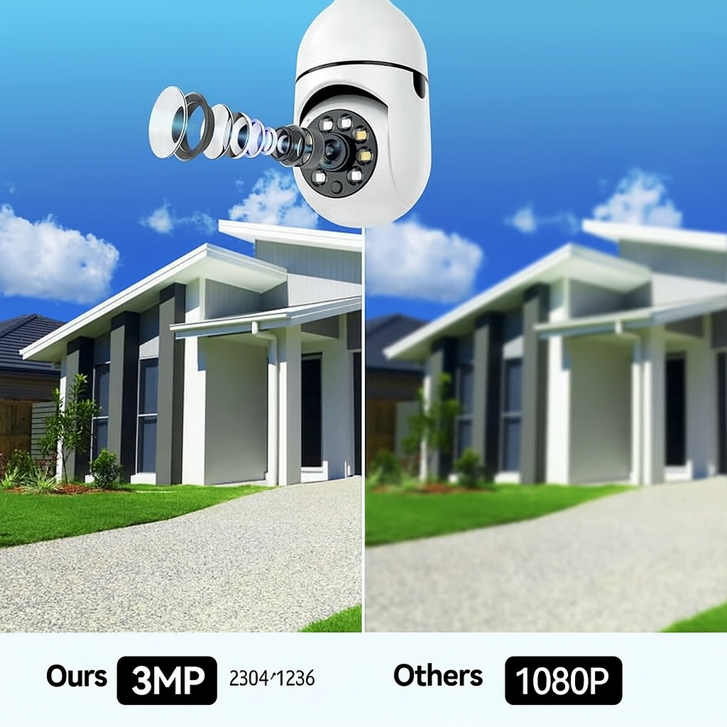360° Rotating Security Camera