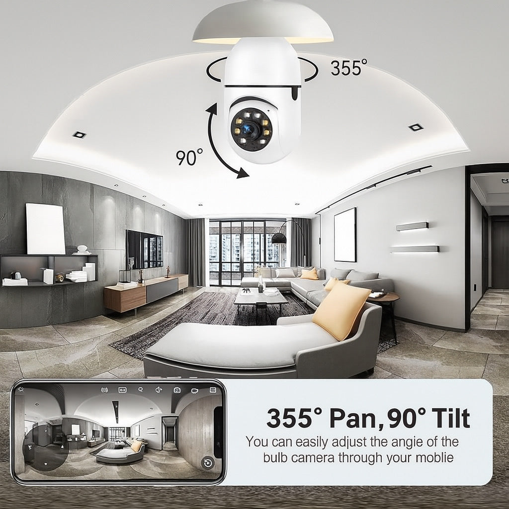 360° Rotating Security Camera