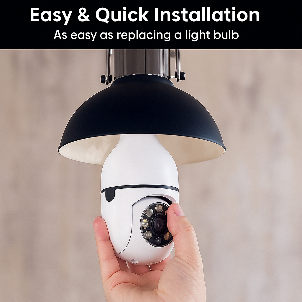 360° Rotating Security Camera